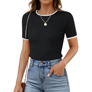 image:imageZESICA Womens Summer Short Sleeve Business Casual TopsBlack