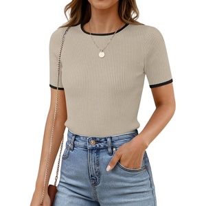 image:imageZESICA Womens Summer Short Sleeve Business Casual TopsOats