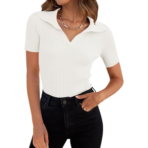 image:imageZESICA Womens Summer Short Sleeve T Shirts Work Office TopsWhite