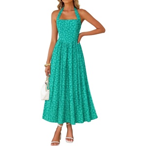 image:imageZESICA Womens Summer Sleeveless Floral Wedding Guest Maxi DressAqua