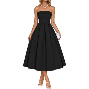image:imageZESICA Womens Summer Strapless Cocktail Party DressesBlack
