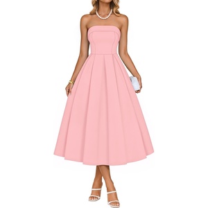 image:imageZESICA Womens Summer Strapless Cocktail Party DressesPink