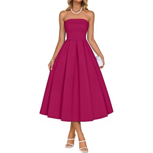 image:imageZESICA Womens Summer Strapless Cocktail Party DressesRose