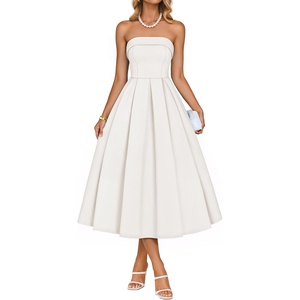 image:imageZESICA Womens Summer Strapless Cocktail Party DressesWhite