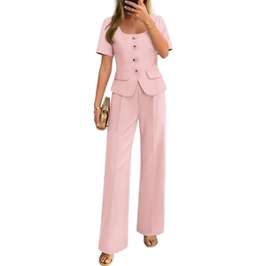 image:imageZESICA Womens Two Pieces Suits Set Business Casual OutfitsLight Pink