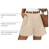image:imageZESICA Dressy Shorts for Women 2026 Summer Wide Leg ShortsApricot