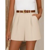 image:imageZESICA Dressy Shorts for Women 2026 Summer Wide Leg ShortsApricot