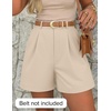 image:imageZESICA Dressy Shorts for Women 2026 Summer Wide Leg ShortsApricot