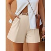 image:imageZESICA Dressy Shorts for Women 2026 Summer Wide Leg ShortsApricot