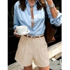 image:imageZESICA Dressy Shorts for Women 2026 Summer Wide Leg ShortsApricot