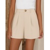 image:imageZESICA Dressy Shorts for Women 2026 Summer Wide Leg ShortsApricot