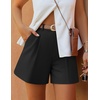 image:imageZESICA Dressy Shorts for Women 2026 Summer Wide Leg ShortsBlack