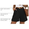 image:imageZESICA Dressy Shorts for Women 2026 Summer Wide Leg ShortsBlack