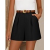 image:imageZESICA Dressy Shorts for Women 2026 Summer Wide Leg ShortsBlack
