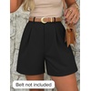 image:imageZESICA Dressy Shorts for Women 2026 Summer Wide Leg ShortsBlack