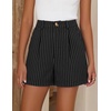 image:imageZESICA Dressy Shorts for Women 2026 Summer Wide Leg ShortsBlackstripe