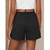 image:imageZESICA Dressy Shorts for Women 2026 Summer Wide Leg ShortsBlackstripe