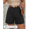 image:imageZESICA Dressy Shorts for Women 2026 Summer Wide Leg ShortsBlackstripe