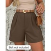 image:imageZESICA Dressy Shorts for Women 2026 Summer Wide Leg ShortsBrown