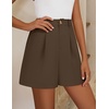 image:imageZESICA Dressy Shorts for Women 2026 Summer Wide Leg ShortsBrown