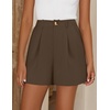 image:imageZESICA Dressy Shorts for Women 2026 Summer Wide Leg ShortsBrown