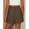 image:imageZESICA Dressy Shorts for Women 2026 Summer Wide Leg ShortsBrown