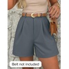 image:imageZESICA Dressy Shorts for Women 2026 Summer Wide Leg ShortsGrey