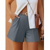 image:imageZESICA Dressy Shorts for Women 2026 Summer Wide Leg ShortsGrey