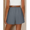 image:imageZESICA Dressy Shorts for Women 2026 Summer Wide Leg ShortsGrey