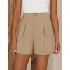 image:imageZESICA Dressy Shorts for Women 2026 Summer Wide Leg ShortsKhaki