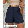image:imageZESICA Dressy Shorts for Women 2026 Summer Wide Leg ShortsNavy
