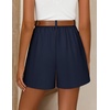 image:imageZESICA Dressy Shorts for Women 2026 Summer Wide Leg ShortsNavy