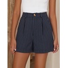 image:imageZESICA Dressy Shorts for Women 2026 Summer Wide Leg ShortsNavystripe