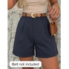 image:imageZESICA Dressy Shorts for Women 2026 Summer Wide Leg ShortsNavystripe