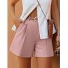 image:imageZESICA Dressy Shorts for Women 2026 Summer Wide Leg ShortsPink