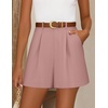 image:imageZESICA Dressy Shorts for Women 2026 Summer Wide Leg ShortsPink