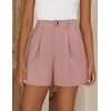 image:imageZESICA Dressy Shorts for Women 2026 Summer Wide Leg ShortsPink
