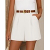 image:imageZESICA Dressy Shorts for Women 2026 Summer Wide Leg ShortsWhite
