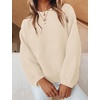 image:imageZESICA Fall Sweaters for Women Long Sleeve Knit Sweater TopsApricot