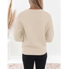 image:imageZESICA Fall Sweaters for Women Long Sleeve Knit Sweater TopsApricot