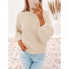 image:imageZESICA Fall Sweaters for Women Long Sleeve Knit Sweater TopsApricot