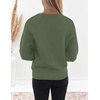 image:imageZESICA Fall Sweaters for Women Long Sleeve Knit Sweater TopsArmygreen