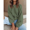 image:imageZESICA Fall Sweaters for Women Long Sleeve Knit Sweater TopsArmygreen