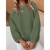 image:imageZESICA Fall Sweaters for Women Long Sleeve Knit Sweater TopsArmygreen