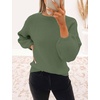 image:imageZESICA Fall Sweaters for Women Long Sleeve Knit Sweater TopsArmygreen