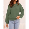 image:imageZESICA Fall Sweaters for Women Long Sleeve Knit Sweater TopsArmygreen