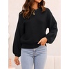 image:imageZESICA Fall Sweaters for Women Long Sleeve Knit Sweater TopsBlack