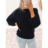 image:imageZESICA Fall Sweaters for Women Long Sleeve Knit Sweater TopsBlack