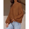 image:imageZESICA Fall Sweaters for Women Long Sleeve Knit Sweater TopsBrown