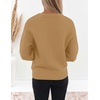 image:imageZESICA Fall Sweaters for Women Long Sleeve Knit Sweater TopsCamel